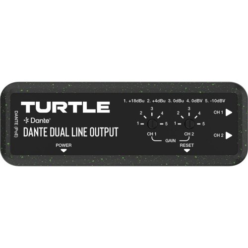 Turtle AV 2 Chan Dante to Analog Euroblock Line Output