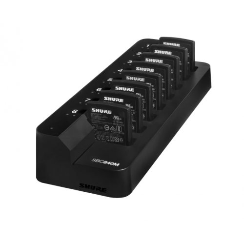 Shure SBC840M-US Axient Eight-bay Networked Charger for SB910M