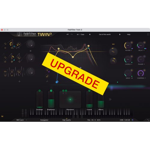 FabFilter Twin 3 Synthesizer Plug-in Upgrade from Twin 2 (Download)