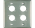 AVShop.ca Double Gang 4 x D Neutrik Punch Wall Plate