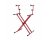Gator Heavy Duty 2-Tier X-Style Keyboard Stand - Red