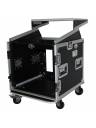 ProX T-10MRLT 10U Rack x 10U Top Mixer DJ Combo Flight Case
