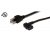 IEC Power Cable 18AWG Left-Angle - 3 Foot