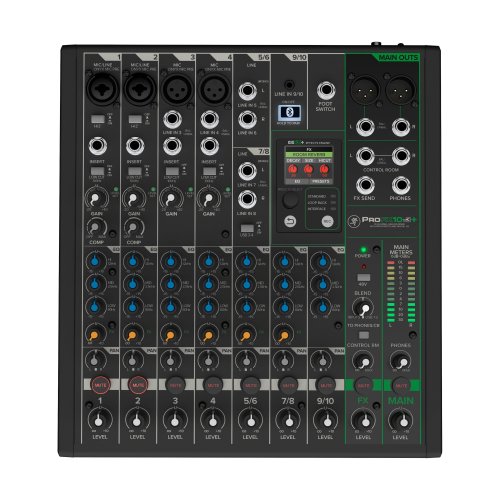 Mackie ProFX10v3+ 10-Channel Mixer w/ FX, USB & Bluetooth
