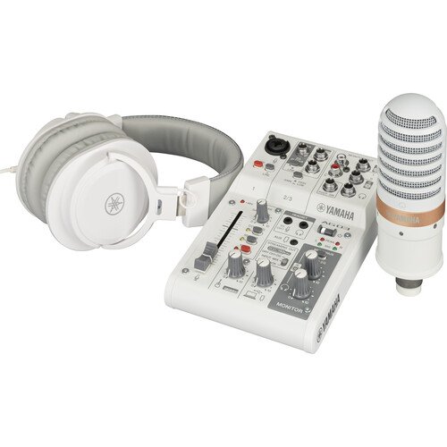 Yamaha AG03MK2 Live Streaming Pack - White