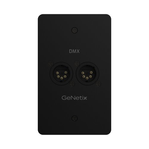 ChamSys GeNetix DMX Passthrough Wall Plate (Dual Port 5-Pin Male)
