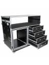 ProX ATA Flight Style Mixing Console Case 12U Shockproof Rack (2) Side Tables
