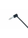Cable Techniques Low-Profile Right Angle 1/4in TRS w/Large Cap - Black