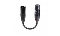 ProX DMX Cable XLRM 3 PIN To XLRF 5 PIN 6"