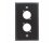 AVShop.ca Single Gang 2x D Neutrik Punch Wall Plate (Black)