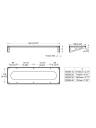 AVShop 2U Under Desk Rack Bracket with 10/32 Threaded Rails