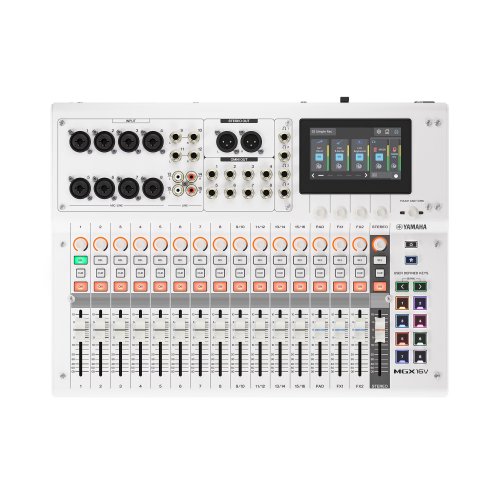 Yamaha MGX16V 22-Channel Digital Mixing Console w/ Video Interface - White