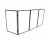 ProX XF-5X3048B 5-Panel DJ Facade (Black Frame)