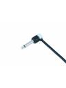 Cable Techniques Low-Profile Right Angle 1/4in TS w/Large Cap - White