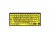 Logickeyboard Large Print Black on Yellow Mini Bluetooth Keyboard - Mac
