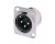 Neutrik NC3MD-L-1 3 Pin XLR Male D-Type Mount