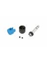 Cable Techniques Low-Profile Right Angle 1/4in TRS w/Large Cap - Blue