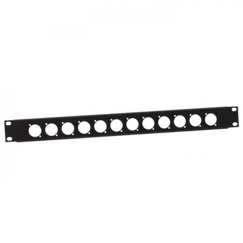 Adam Hall 1U 12-Port D-Type Rack Panel