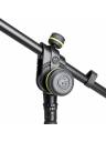 Gravity Mic Stand w/ Round Base & 2-Point Telescoping Boom - 880mm