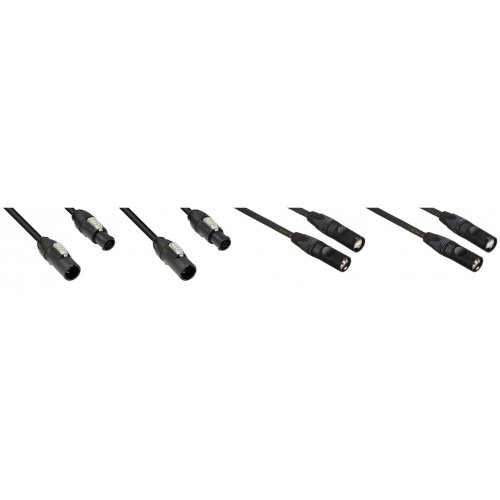 QSC Jumper Kit w/ 2 Powercon & Ethercon - 24 Inches