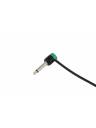 Cable Techniques Low-Profile Right Angle 1/4in TS w/Standard Cap - Green