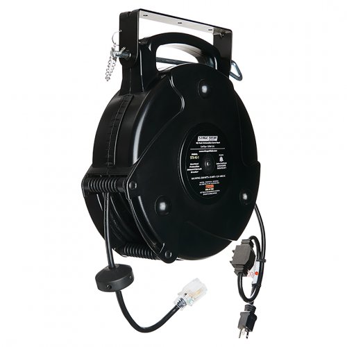 Stage Ninja Retractable 12/3 Power Reel - 45 Foot
