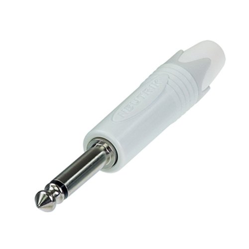 Neutrik NP2X-WT 1/4\" TS Phone Plug (White)