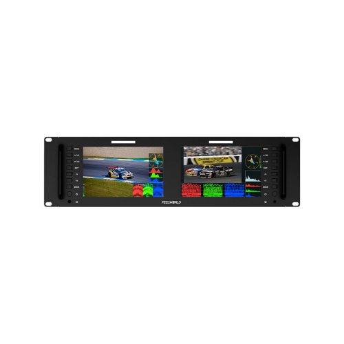 Feelworld D71 PLUS Dual 7in 3U HDMI/SDI Rack Mount Monitor