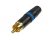Rean NYS373 RCA Connector w/ Stress Relief - Blue