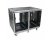 ProX 16U 24in Dual Vertical Rack Shock Mount Case w/ Sliding Slam Doors, Wheels