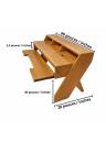 Asono AtomDesk 9U Studio Desk - Natural