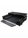 ProX Denon Prime 4 Road Case w/ Tray, Wheels & LEDs - Black