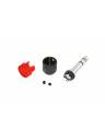 Cable Techniques Low-Profile Right Angle 1/4in TRS w/Standard Cap - Red