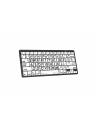 Logickeyboard Large Print Black on White Mini Bluetooth Keyboard - Mac
