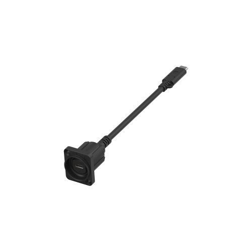 Neutrik USB Type-C 5G D-Shape Fly-Lead Chassis Connector