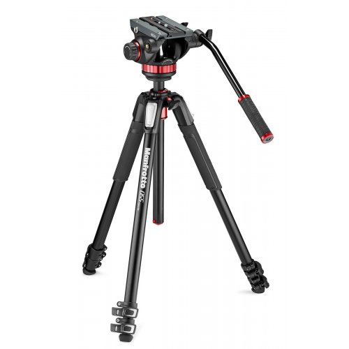 Manfrotto MT055XPRO3 Tripod w/ MVH502AH Fluid Video Head
