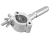 ProBurger 2in Aluminum Coupler w/ Spigot - Silver
