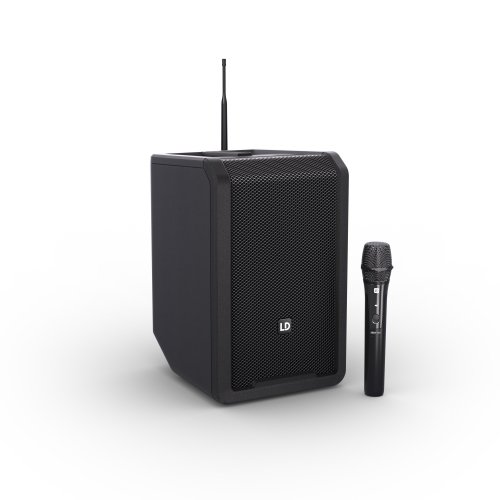 LD Systems ANNY 8 Battery-Powered Speaker w/ Handheld Mic - Black