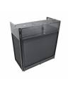 ProX VISTA DJ Booth Facade Table Station w/ Scrim Kit and Travel Bag - Black