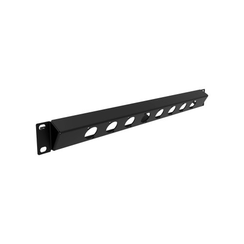 AVShop 1U Angled Rack Panel w/ 8 x D Cutout (Reversible)