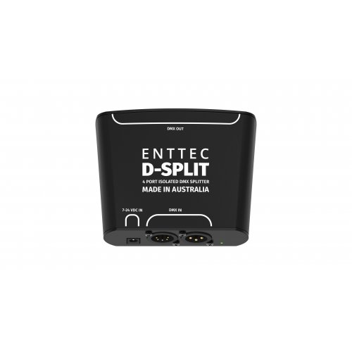 ENTTEC D-Split DMX Optical Isolator/Splitter (DIN Rail 4 x 3-Pin)