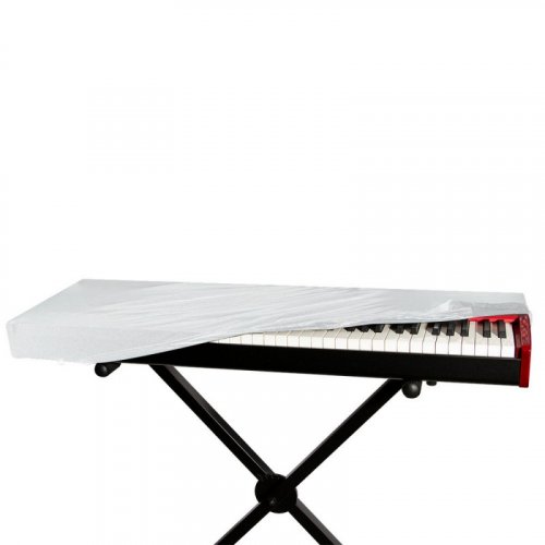 On-Stage Stands KDA7061W 61-Key Keyboard Dust Cover - White