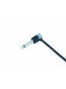 Cable Techniques Low-Profile Right Angle 1/4in TS w/Large Cap - Gray