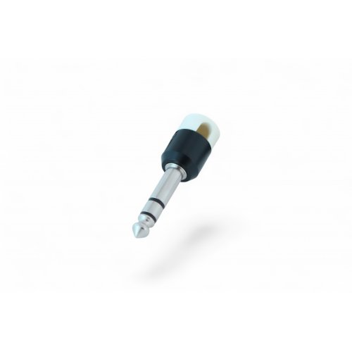 Cable Techniques Low-Profile Right Angle 1/4in TRS w/Large Cap - White