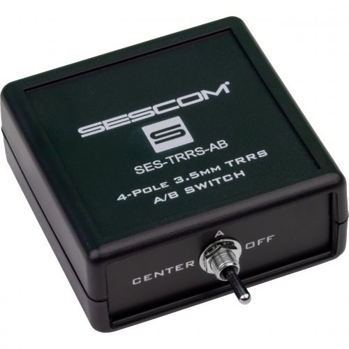 Sescom SES-TRRS-AB 3.5mm TRRS Headset A/B Switch