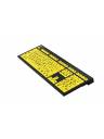 Logickeyboard Large Print Black on Yellow NERO Slimline Keyboard - PC