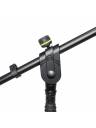 Gravity Heavy Duty Microphone Stand w/ Tripod Base & 2-Point Telescopic Boom