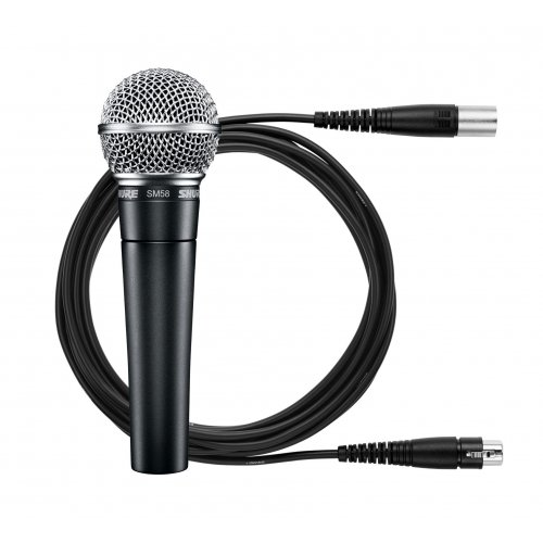 Shure SM58 Cardioid Dynamic Vocal Microphone w/ XLR Cable