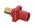 Hubbell HBLMRR 400A Cam Lock Male Panel Mount Set Screw - Red