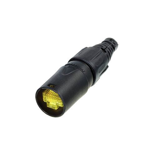 Neutrik NE8MX-B EtherCon RJ45 Connector (Black) - Terminated Cable